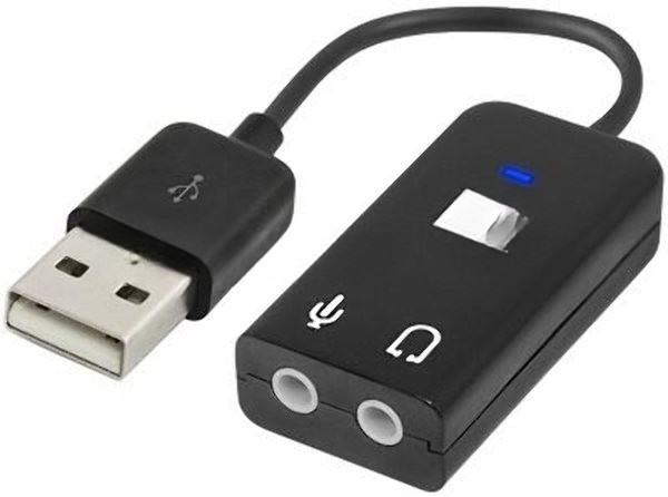 Кабель-переходник Defender/Аудиовход: 2 x 3.5 мм jack/Аудиовыход: USB/встроенная звуковая карта.