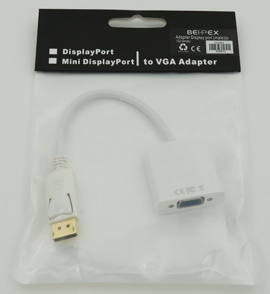 Переходник Belsis Display port (male) to VGA (female)