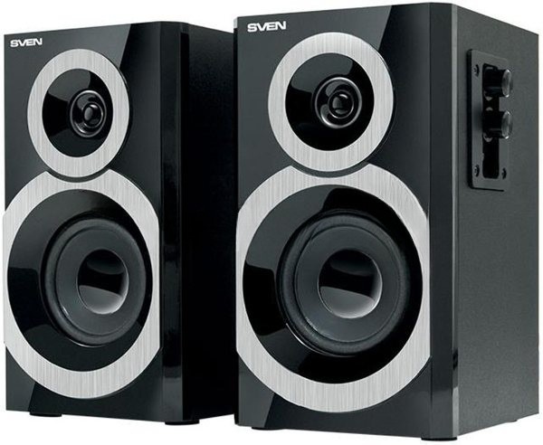 Акустическая система Sven SPS-619 2.0 черный 20Вт