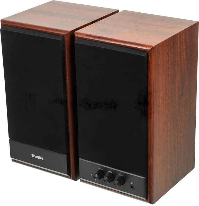 Акустическая система SVEN SPS-702 2.0 коричневый/орех 40Вт