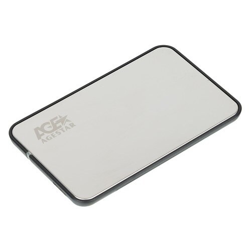 Внешний корпус для HDD AgeStar 3UB2A8-6G SATA алюминий черный 2.5"