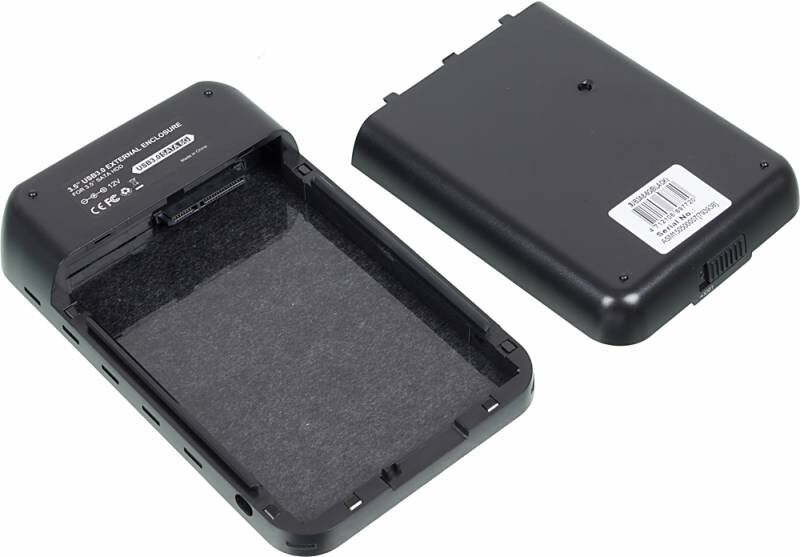 Внешний корпус для HDD AgeStar 3UB3A8-6G SATA II пластик/алюминий черный 3.5"