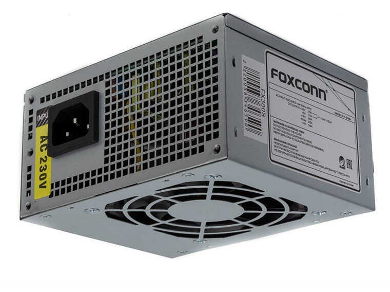 Блок питания Foxconn FX-300S, 300Вт, 80мм, серый