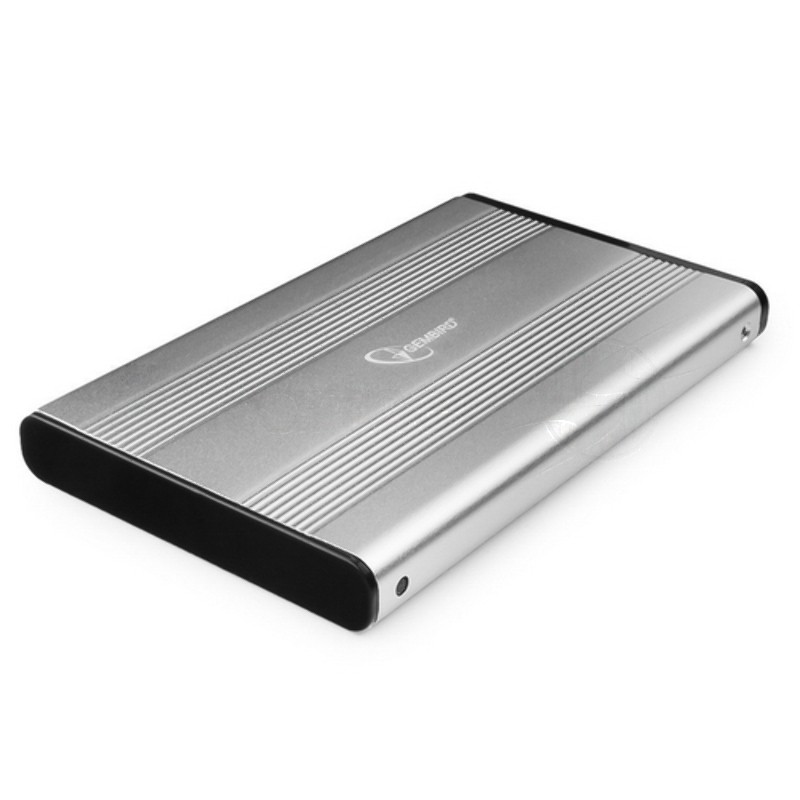 Внешний корпус для HDD Gembird EE2-U2S-5-S 2.5" EE2-U2S-5-S, серебро, USB 2.0, SATA, металл