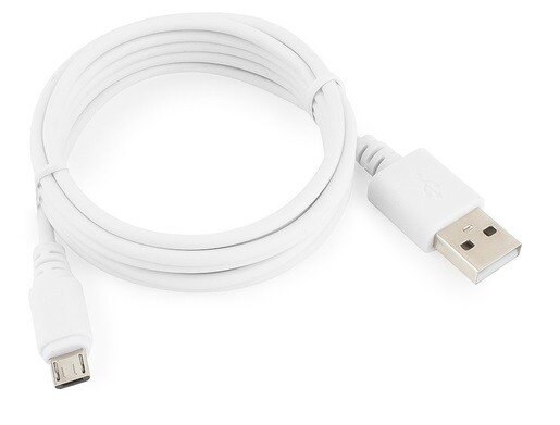 Кабель USB2.0 Pro Cablexpert CC-mUSB2-AMBM-6W, AM/microBM 5P, 1.8м, экран, белый, пакет