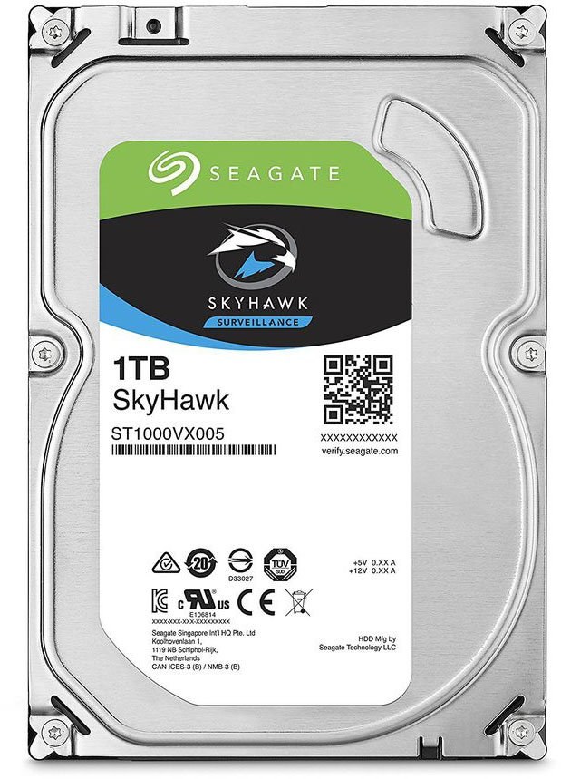 Жесткий диск Seagate 1Tb 5900rpm Original SATA-III ST1000VX005 Video Skyhawk 64Mb 3.5"