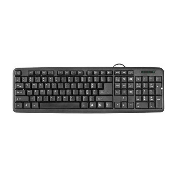 Клавиатура проводная Defender HB-420, USB, черный