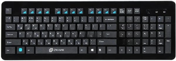 Клавиатура Oklick 870S беспроводная, радиоканал, чёрный