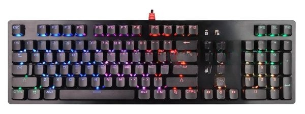 Клавиатура Bloody B810R проводная, USB Type-A, чёрный