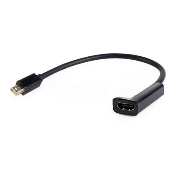 Переходник miniDisplayPort - HDMI, Cablexpert A-mDPM-HDMIF-02, 20M/19F, кабель 15 см, черный, пакет