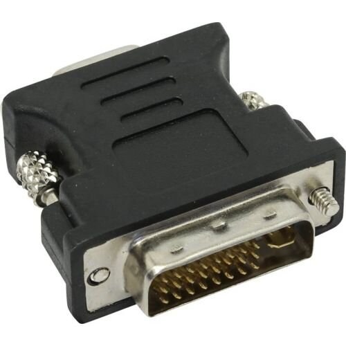 Переходник DVI-VGA Cablexpert A-DVI-VGA-BK, 29M/15F, черный, пакет