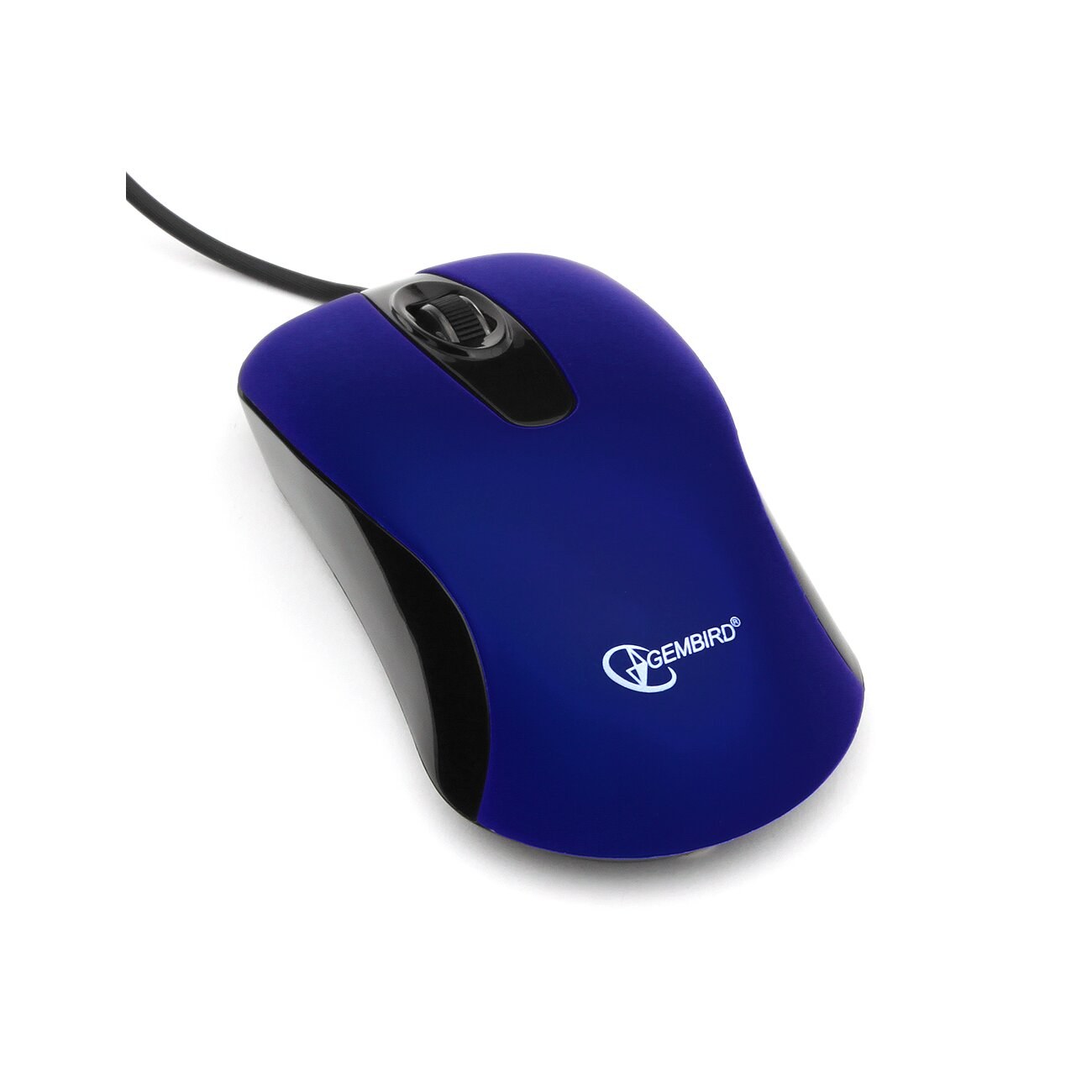 Мышь проводная Gembird MOP-400-B синий, 1000 dpi, USB, кнопки - 3
