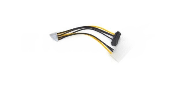 Разветвитель питания Cablexpert CC-PSU-82, Molex+SATA->PCI-Express 8pin, для подключения в/к PCI-Е (8pin) к б/п ATX