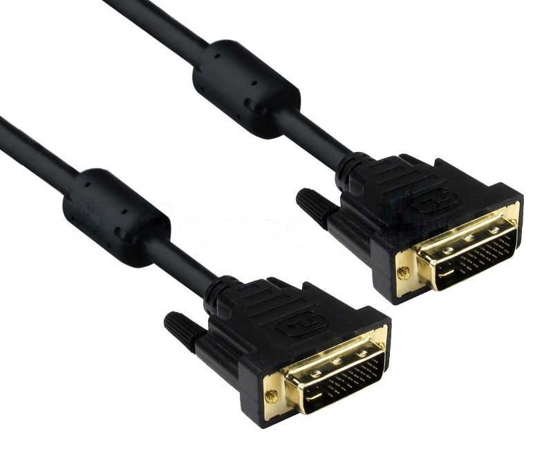 Кабель DVI dual link 1.8м ExeGate, позолоченные контакты