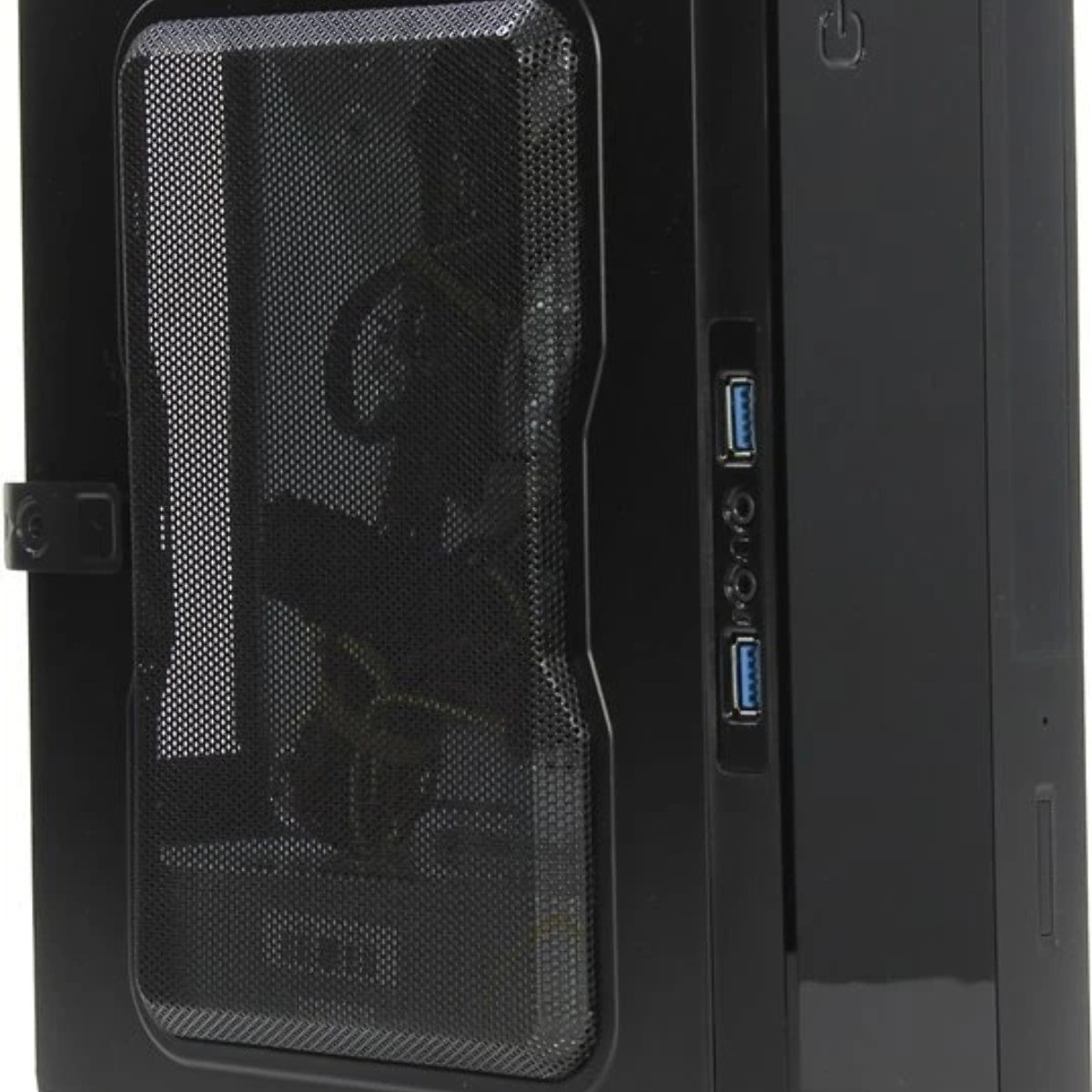 Компьютерный корпус Powerman EQ101BK slim ATX 200W Black 6117857 (8см Fan, 2* USB 3.0, Audio, PM-200ATX-PRO APFC)