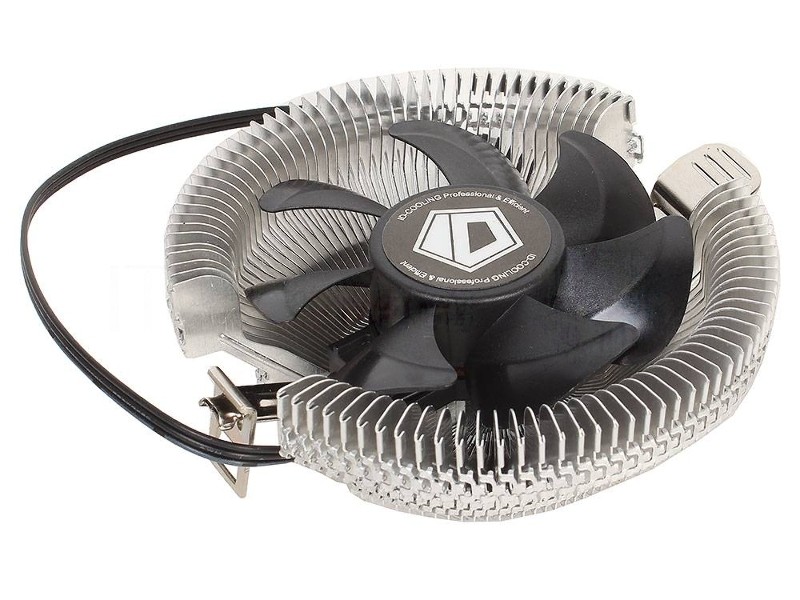 Кулер Cooler ID-Cooling DK-01S серебристый/черный 80мм алюминий 2200rpm 24db 3-pin 65W