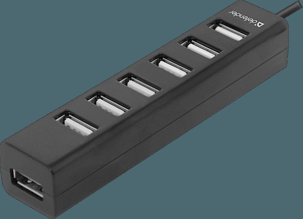 Концентратор USB Defender Quadro Swift, USB 2.0, USB 7 портов, USB