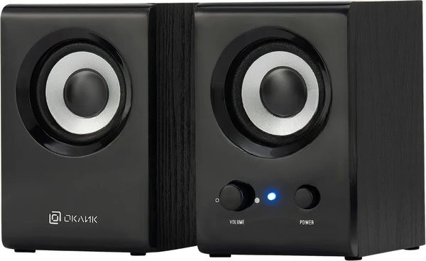 Акустическая система Oklick OK-160 2.0 черный 6Вт