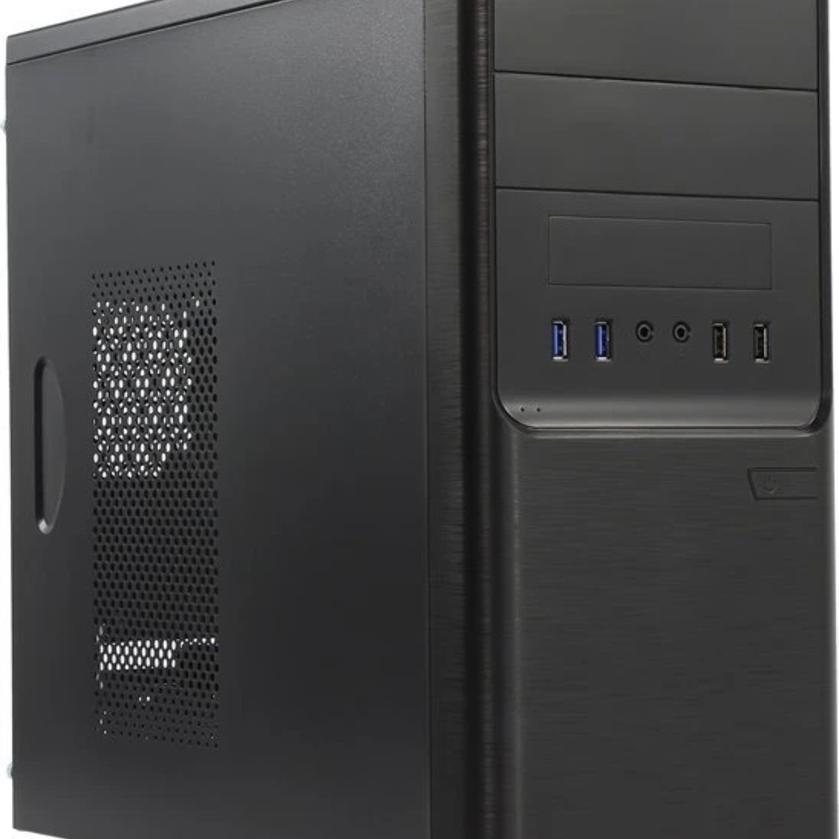 Компьютерный корпус InWin POWERMAN ES701BK USB 3.0 (Mini Tower, mATX, 450W PM-450ATX, USB 3.0x2, USBx2 + Audio, черный)