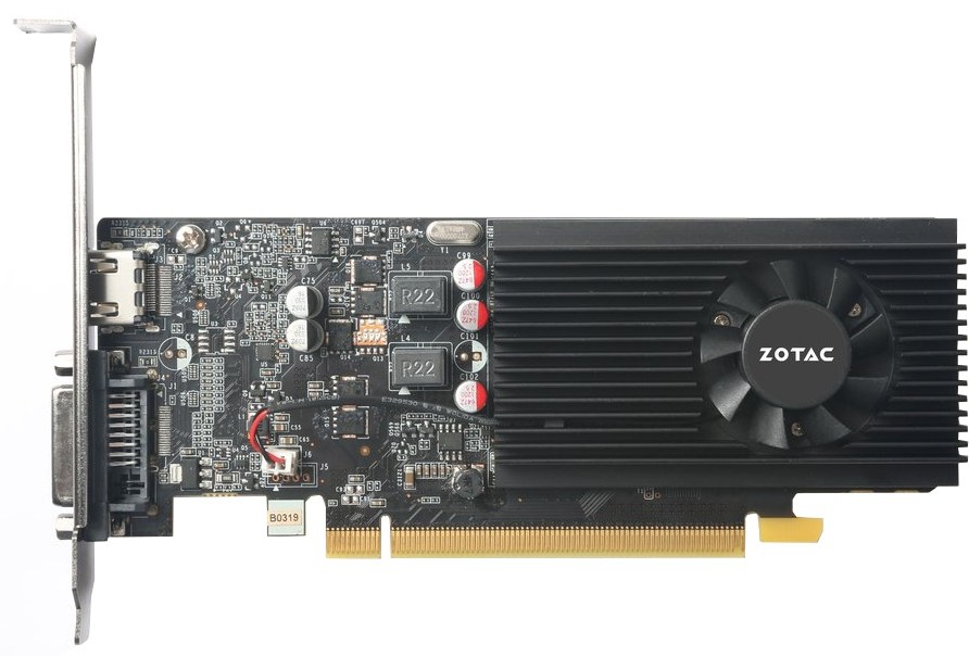Видеокарта Zotac GT 1030 2Gb GDDR5,64bit, HDCP, HDMI/DVD-D, ZT-P10300A-10L, RTL