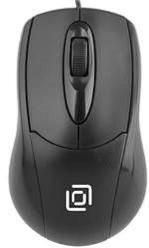 Мышь проводная Oklick 305M черный, 1000 dpi, USB Type-A, кнопки - 3