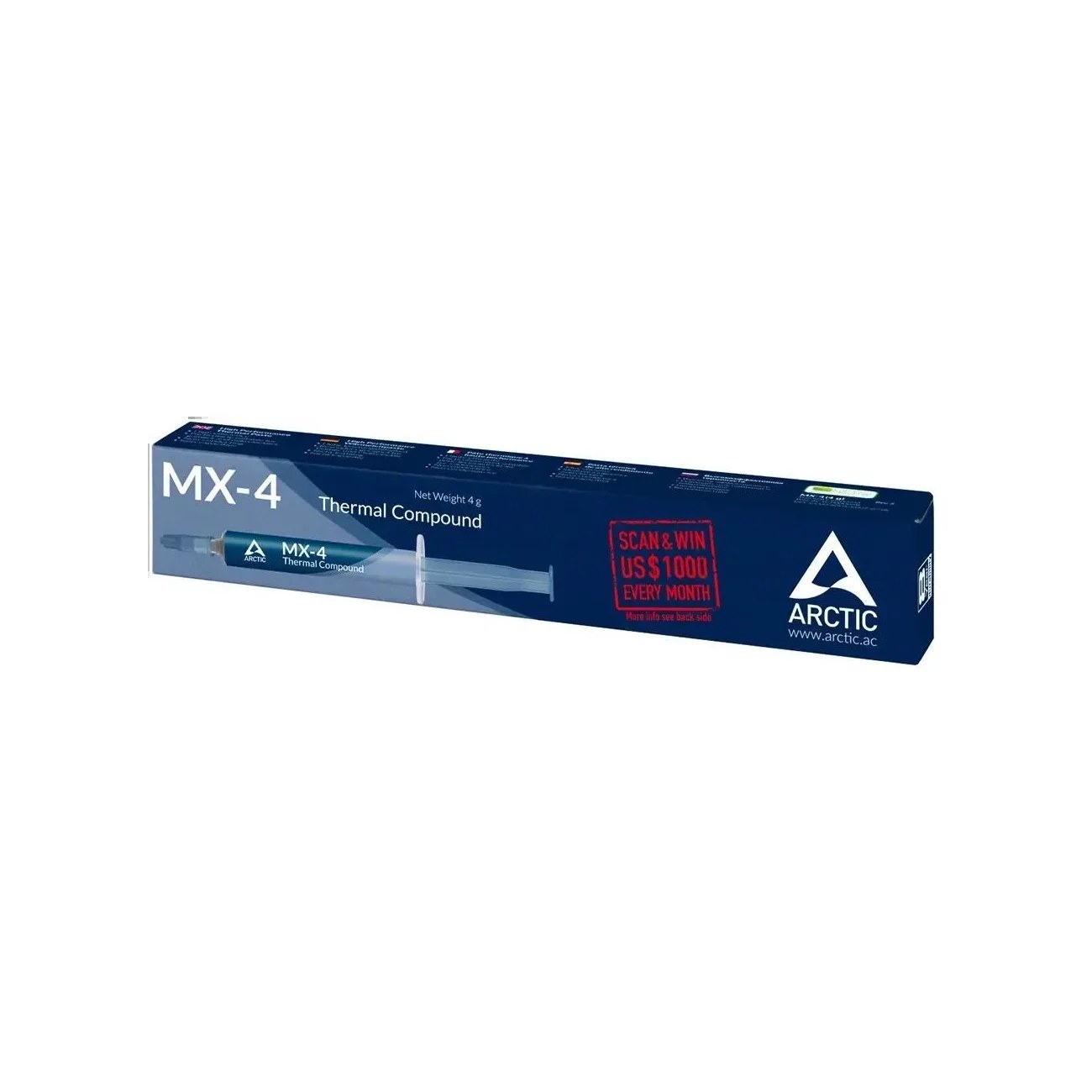 Термопаста Arctic MX-4, 4 г, 8.5 Вт/(м⋅К), шприц