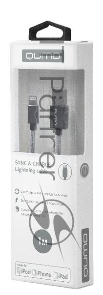 Кабель Cable Qumo MFI опл/мет 1м grey (AP300) (20718)