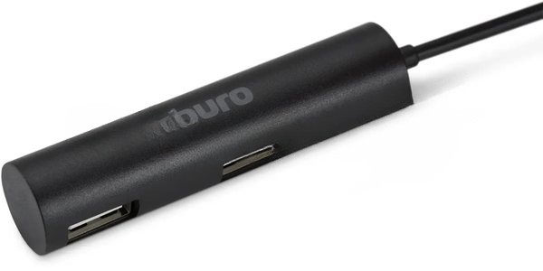 USB-концентратор Buro BU-HUB4-0.5R-U2.0, USB 2.0, USB 4 порта, USB