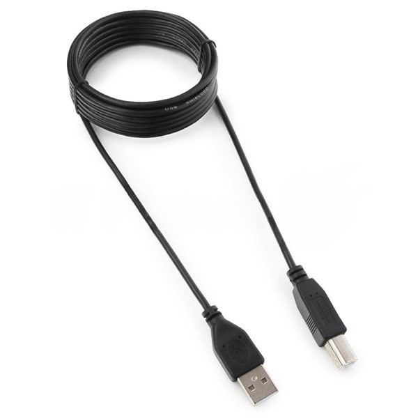 Кабель Гарнизон USB 2.0, AM/BM, 3м, пакет (GCC-USB2-AMBM-3M)