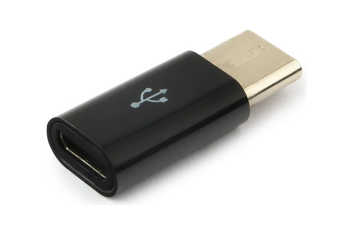 Переходник Cablexpert Переходник USB, USB Type-C/USB MicroB (F), пакет (A-USB2-CMmF-01)