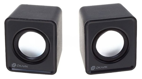 Акустическая система Oklick OK-331 2.0 черный 6Вт