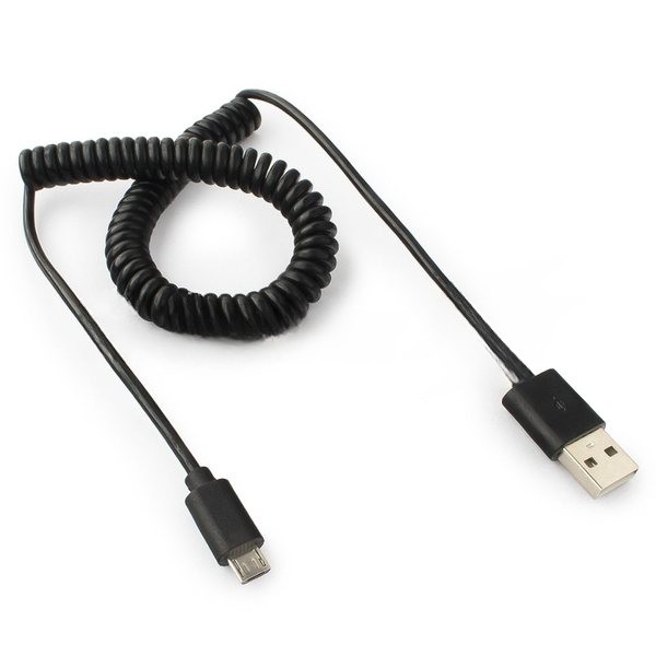 Кабель Cablexpert USB2.0 Pro, AM/microBM 5P, 1.8м, витой, черный, пакет (CC-mUSB2C-AMBM-6)
