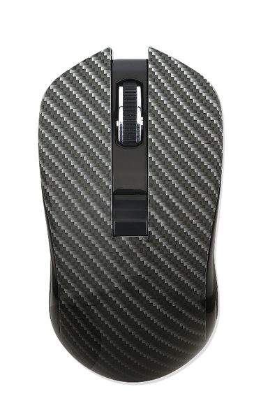 Мышь беспроводная Qumo Kevlar M26 черный, 1600 dpi, радиоканал, USB, кнопки - 4