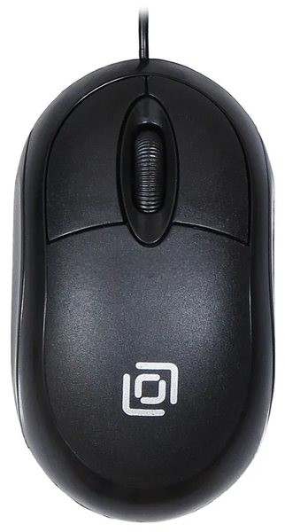 Мышь проводная Oklick 105S черный, 800 dpi, USB Type-A, кнопки - 3