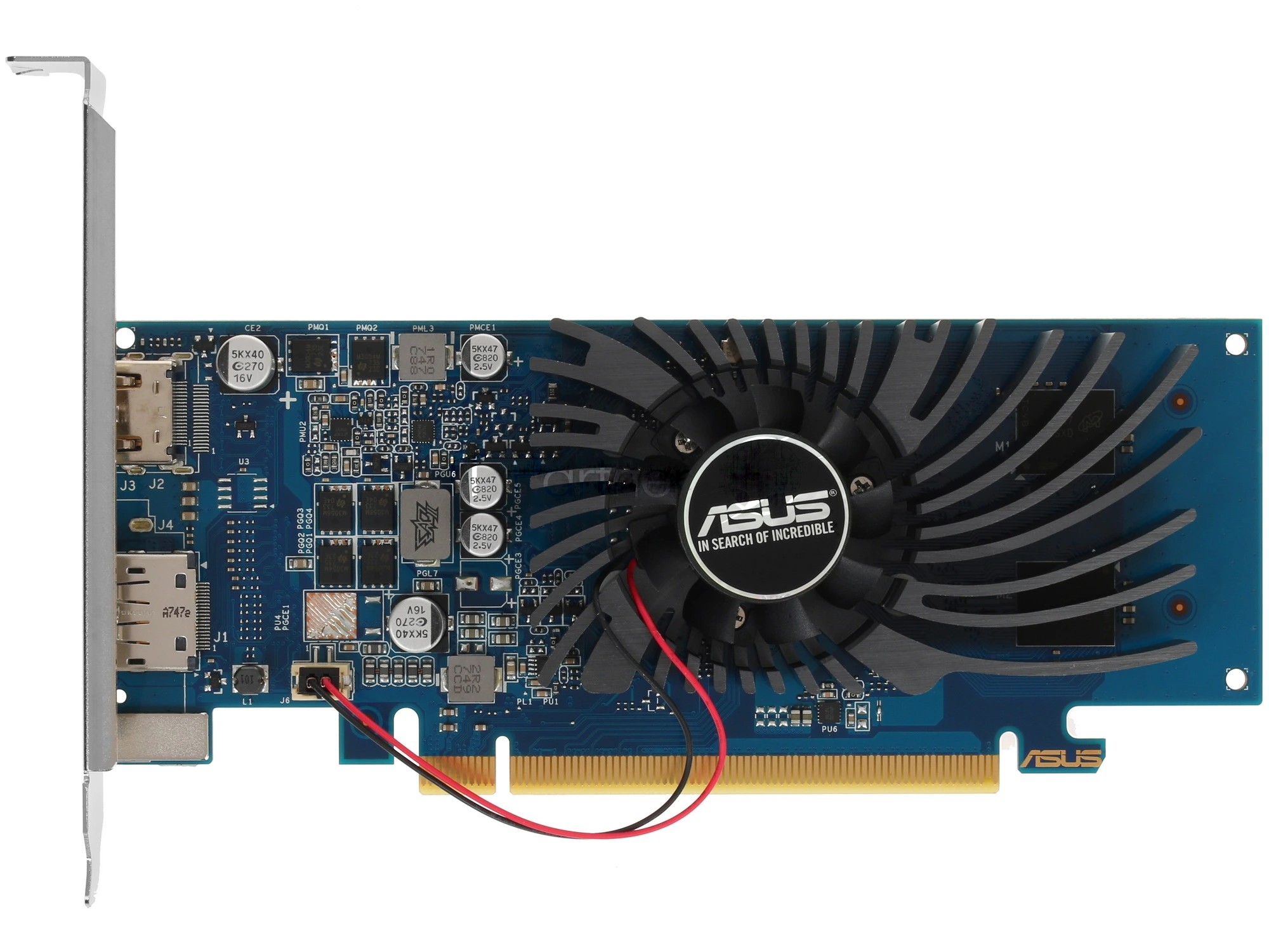 Видеокарта ASUS GeForce GT 1030, 2 GB GDDR5, 64 bit, DisplayPort, HDMI, GPU 1228 MHz