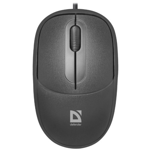Мышь проводная Defender Datum MS-980 черный, 1000 dpi, USB Type-A, кнопки - 3