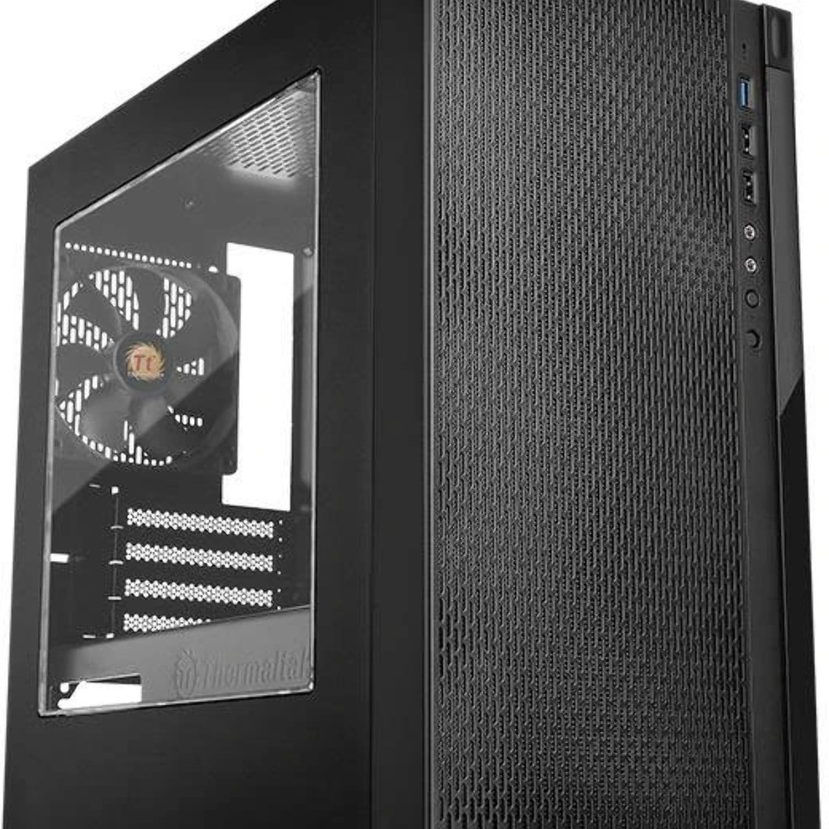 Компьютерный корпус Thermaltake Versa H18 Window черный без БП mATX 2xUSB 2.0 1xUSB 3.0 audio bott PSU