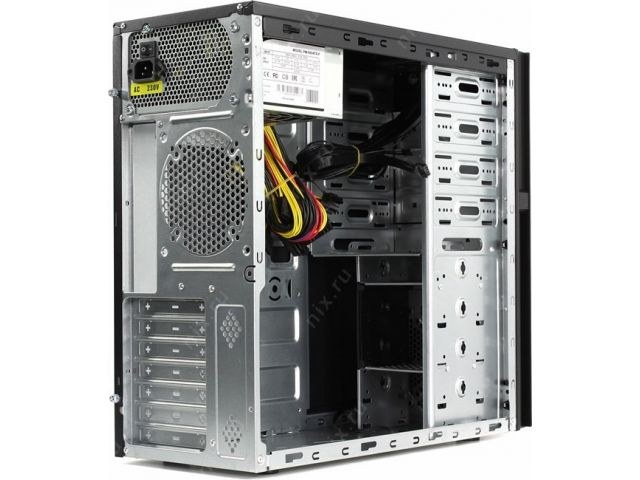 Компьютерный корпус MidiTower Powerman BA833 черный (без блока питания)