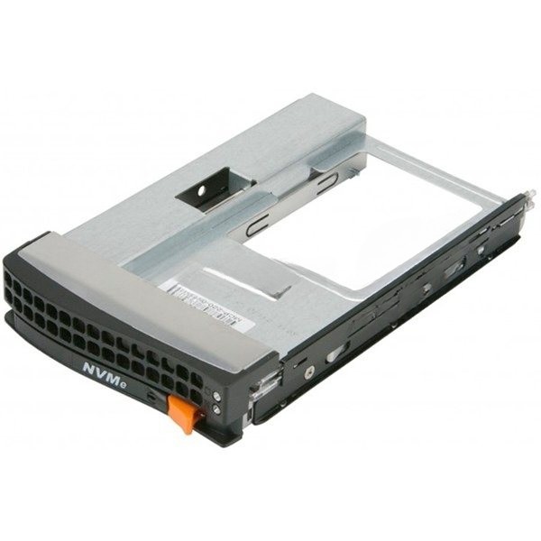 Корзина Supermicro MCP-220-00138-0B Tool-less NVMe Black gen-5 3.5-to-2.5 drive tray, Orange tab