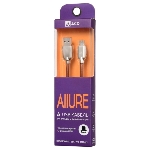 Кабель USB ACD-Allure Type-C ~ USB-A Кожа, 1м, коричневый