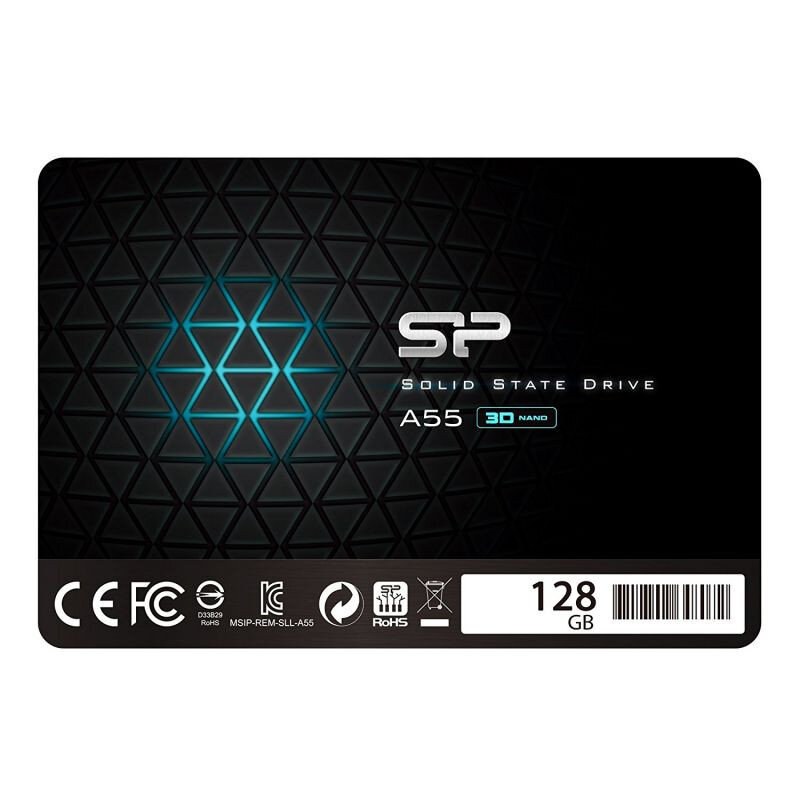 Накопитель SSD Silicon Power Ace A55, 128Gb, SATA, 2.5", R/W 460/360