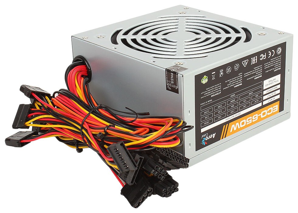 Блок питания Aerocool/Formula ECO-650W, 650Вт, 120мм, серый