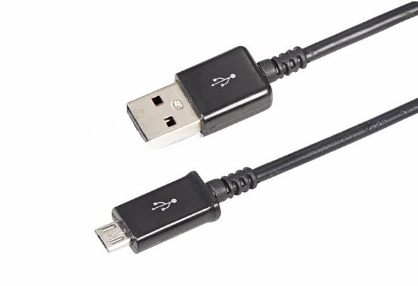 Кабель Rexant USB кабель microUSB длинный штекер 1М черный