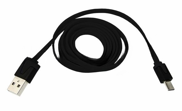 Кабель Rexant USB кабель универсальный microUSB шнур плоский 1М черный