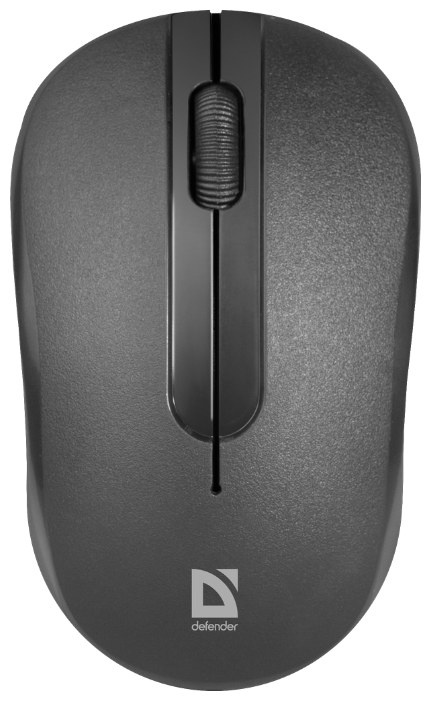Мышь беспроводная Defender Datum MM-285 черный, 1600 dpi, радиоканал, USB, кнопки - 3