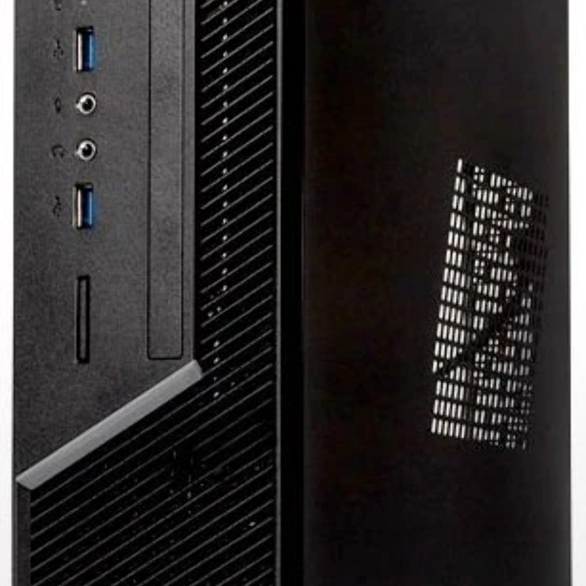 Компьютерный корпус с блоком питания 250Вт. Сase Foxline mITX 250W TFX, 2xUSB 3.0, черный Trim, powercord