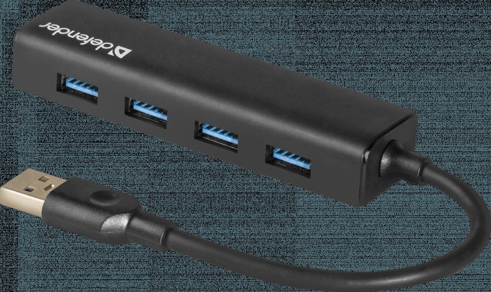 USB-концентратор Defender Quadro Express, USB 3.0, USB 4 порта, USB
