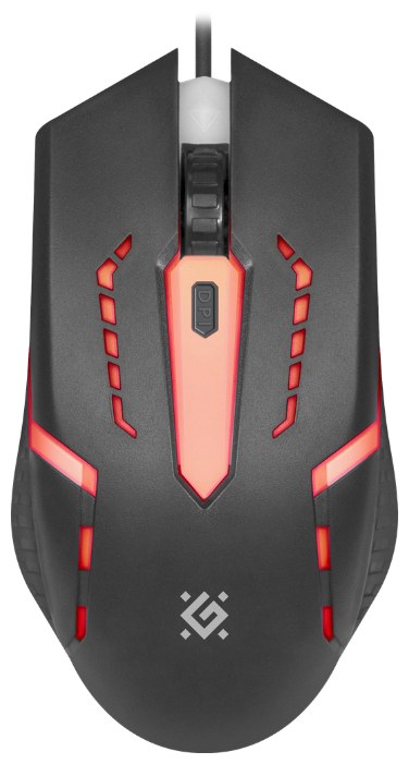 Мышь проводная Defender Flash MB-600L черный, 1200 dpi, USB, кнопки - 4