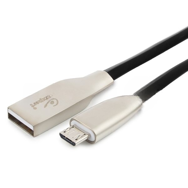 Кабель USB2.0 Cablexpert CC-G-mUSB01Bk-0.5M, AM/microB, серия Gold, длина 0.5м, черный, блистер