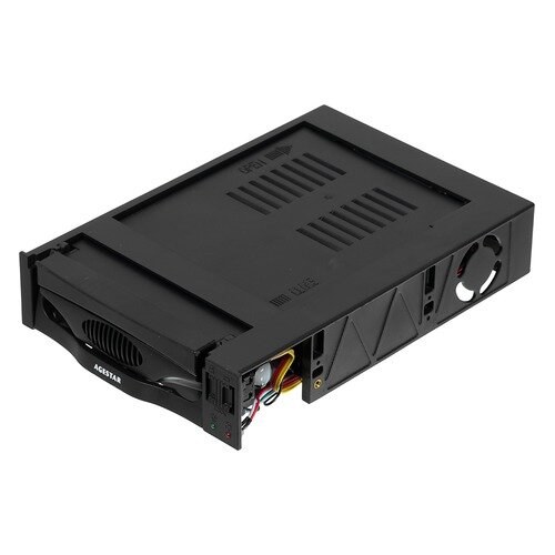 Сменный бокс для HDD AgeStar SR3P-SW-2F SATA пластик черный 3.5"